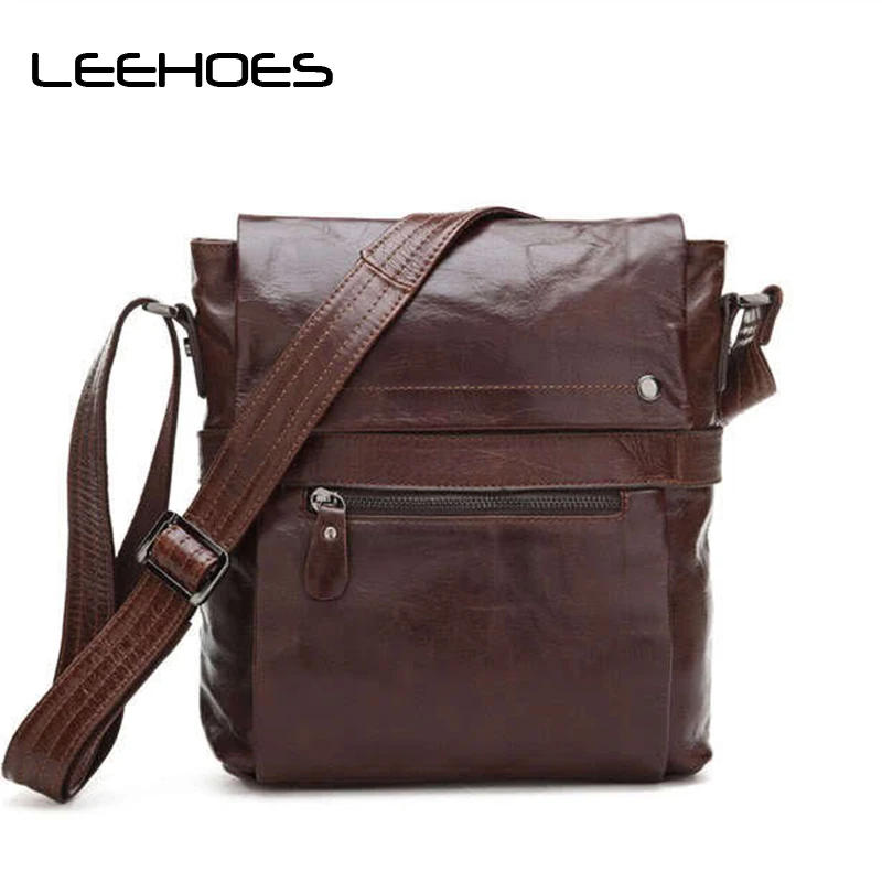

Genuine Leather Shoulder Bags Messenger Bag Small Ipad Male Tote New Arrival Men's Crossbody Bags Briefcase Designer Handbags