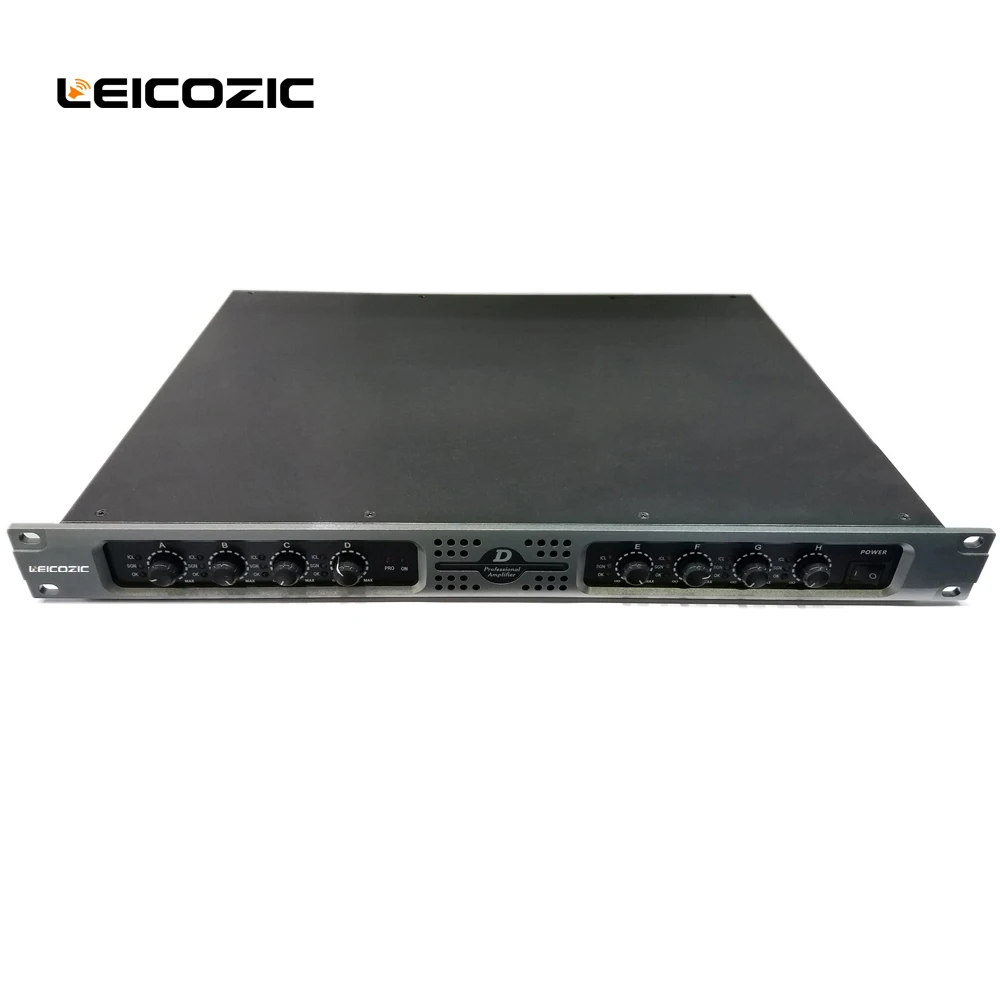 Leicozic DX8100 8-канальный усилитель 100 Вт предельная долговременная мощность 150 w усилитель 4ohm класса d звуковые усилители усилитель для диджеев аудио профессиональный аудио