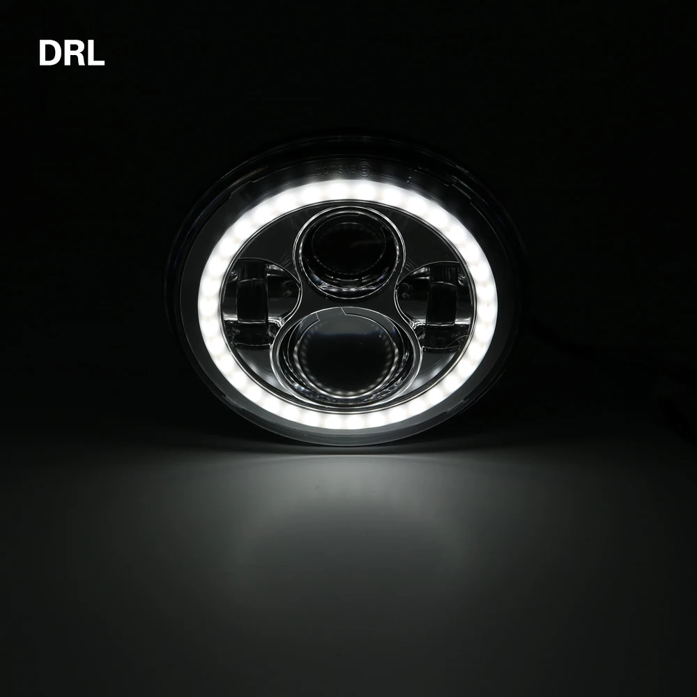 Günstig 2PC Für lada 4x4 Led Scheinwerfer 7inch Runde Hohe Abblendlicht DC 12v 24v lichter scheinwerfer Für Jeep Wrangler städtischen Niva suzuki samurai