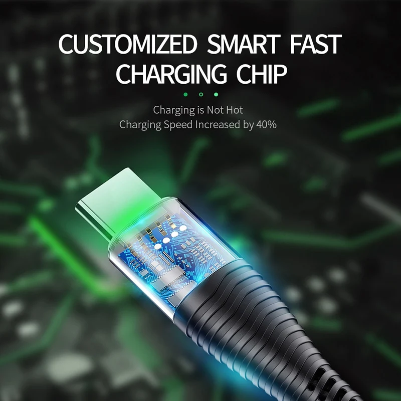 USB نوع C كابل لسامسونج غالاكسي S10 S9 3A سريع نوع-C كابل بيانات الشحن ل Xiaomi هواوي الهاتف المحمول شاحن الحبل USB-C USB نوع C كابل لسامسونج غالاكسي S10 S9 3A سريع نوع-C كابل بيانات الشحن ل Xiaomi هواوي الهاتف المحمول شاحن الحبل USB-C