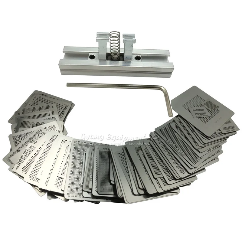 

219pcs/lot Direct Heat BGA Reballing Station Stencil Kit Direct Heating BGA Stencils for Intel XBOX Game BGA Repair Rework