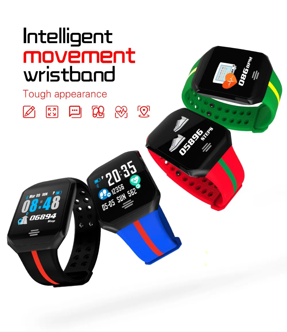 New B07 Pedometer Blood Pressure Heart Rate Monitor Smart Watch IP67 Waterproof Sport Fitness Trakcer Watch Men Women Smartwatch (1)