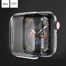 HOCO Ультратонкий ТПУ Защитная пленка для Apple Watch 5 Полная прозрачная мягкая оболочка для IWatch Series 4, корпус 40 мм 44 мм