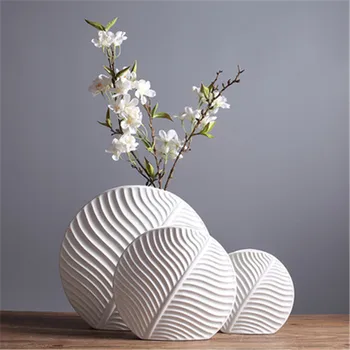 

Nordic Style Ceramic Vase Modern Minimalist Fashion Living Room Model Room Flower Decoration Home Ornaments X2075