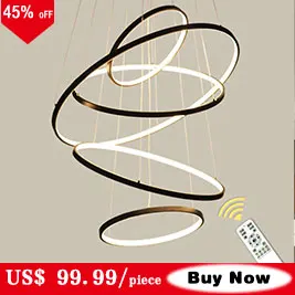Luzes para Sala de Estar Sala de Jantar Novo Estilo Preto Branco Moderno Led Pingente Acrílico Lâmpadas Casa Design Ac110v 220 v - 7 luzes para sala de estar sala de