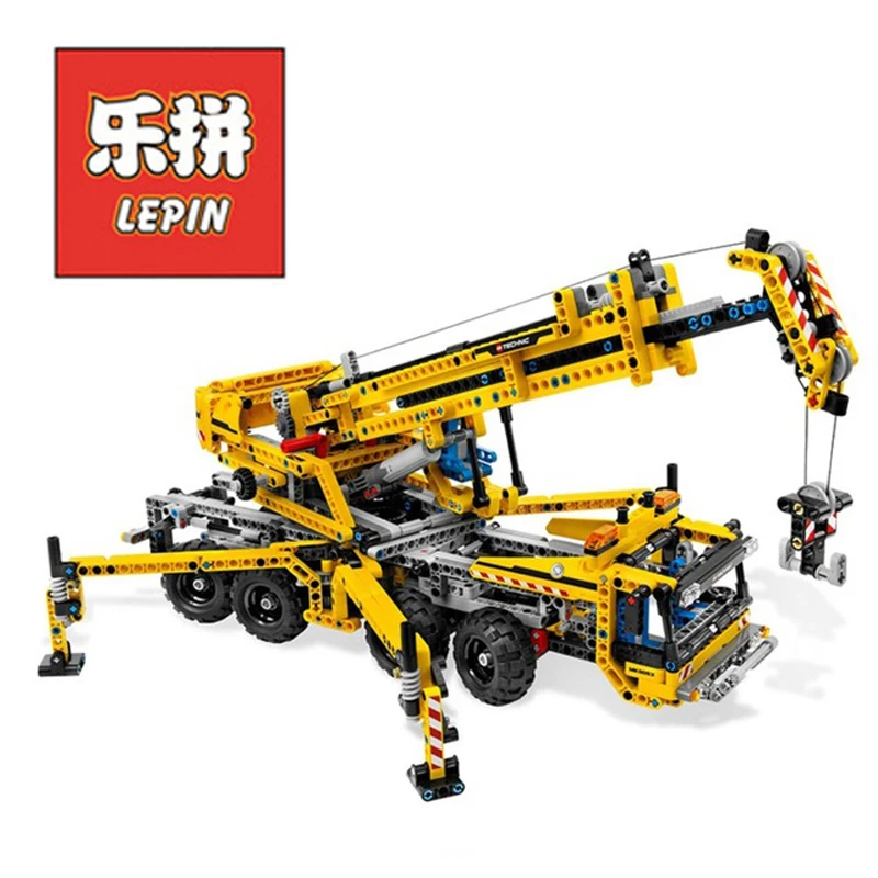 

In Stock Lepin Sets 20040 1392Pcs Technic Figures Mobile Crane Model Building Kits Blocks Bricks Educational Kids Toys 8053 Gift