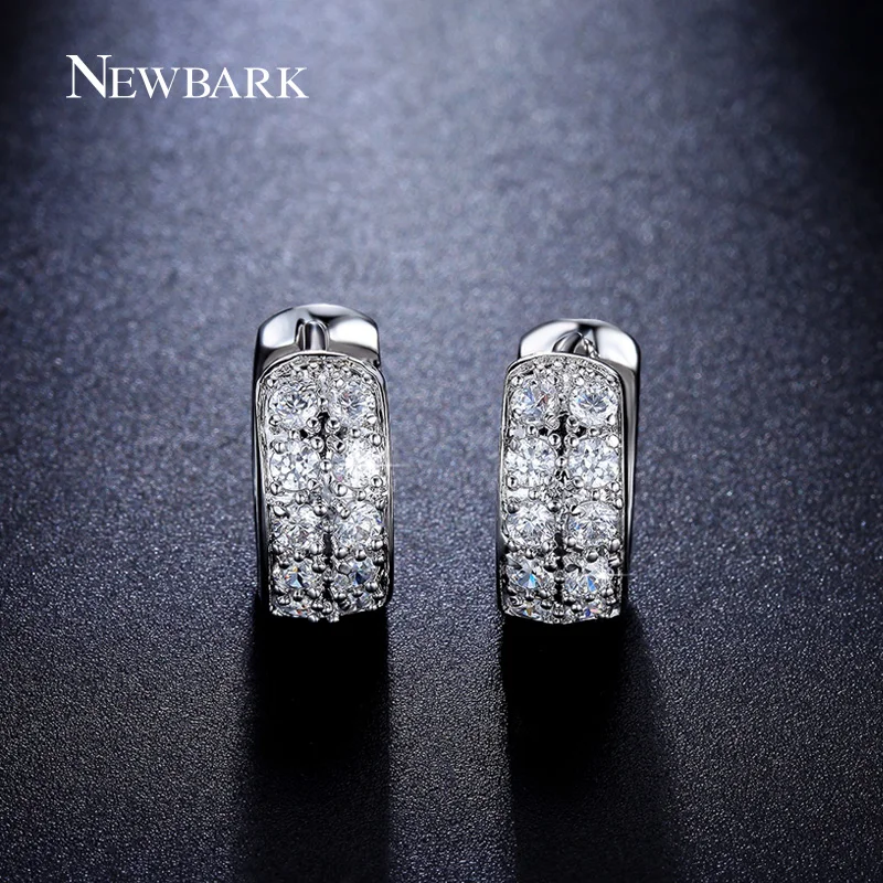 Newbark Small Hoop Earrings Wide 6mm Loop Round Shaped With 10pcs Newbark Small Hoop Earrings Wide 6mm Loop Round Shaped With 10pcs Brincos Tiny Cz Paved Wedding Huggie Jewelry For Women In From