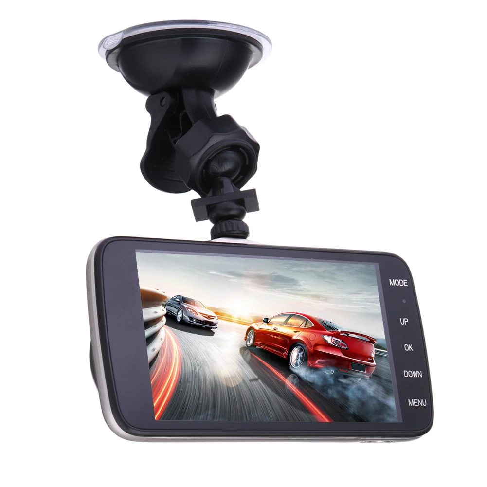 4 &quot1080P FHD Автомобильный видеорегистратор с двумя камерами цифровой заднего вида