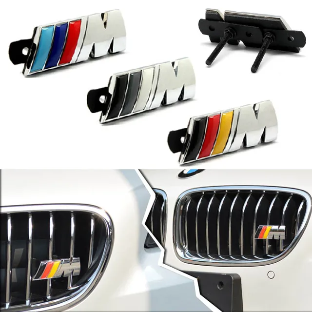 Buy Car Styling M Front Grill Metal M Sport Emblem