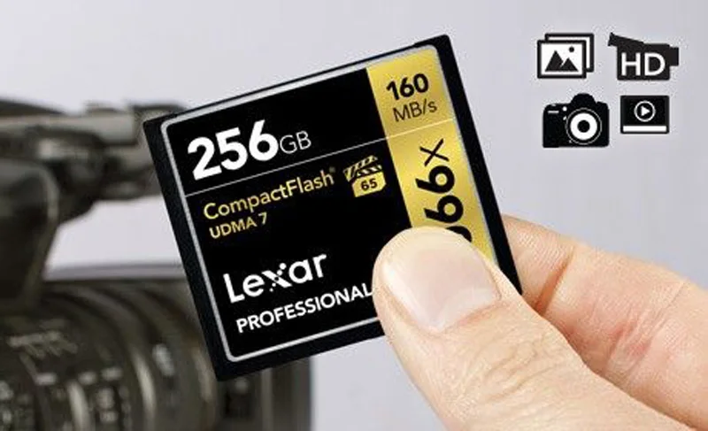 флешка Lexar CF карта 128 ГБ 1066x флэш-карта памяти Макс 160 МБ/с./с профессиональные CompactFlash карты для Full HD 3D и 4 K видео memoria kart