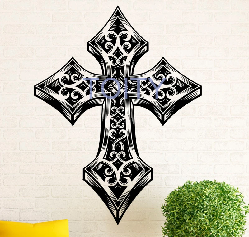 Celts Cross Wall Sticker Irish Art Vinyl Decal Home Interior Design Bedroom Dorm Decor Removable