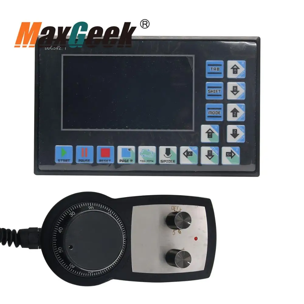 Maxgeek CNC 4 осевой контроллер движения 500 кГц Драйвер шагового двигателя DDCSV1.1 +