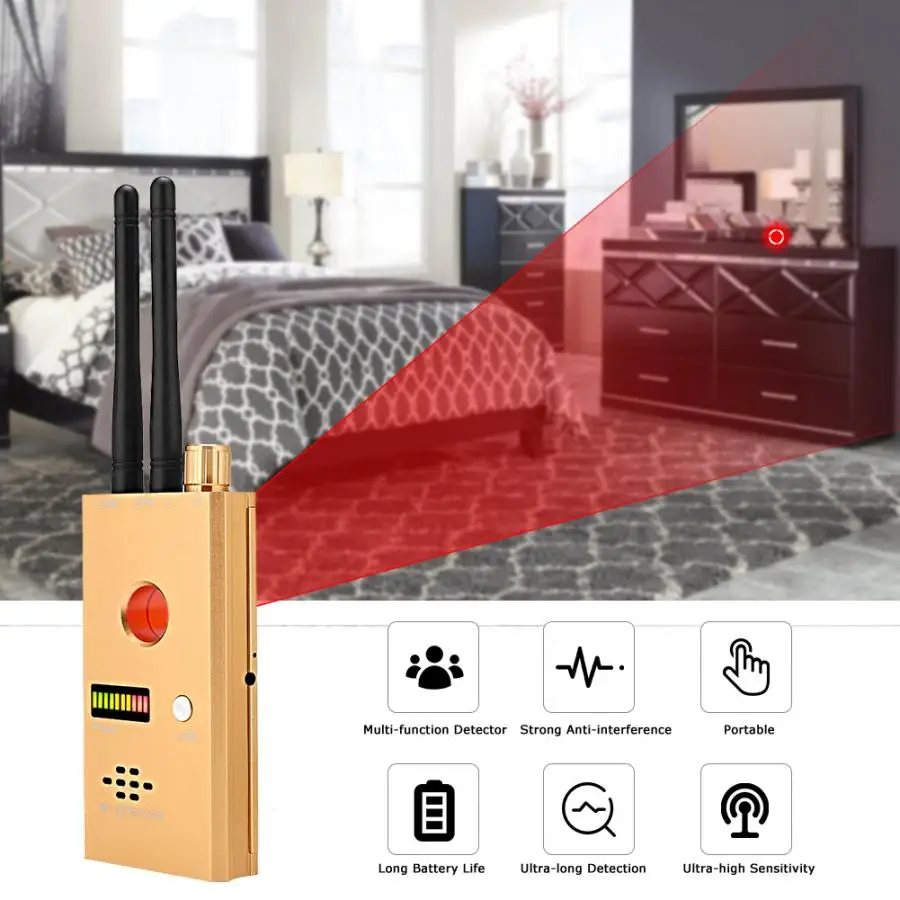 

Cell Mobile Phone Signal Wire Tap Signal GPS Detector GSM CDMA RF Anti-positioning 110-240V