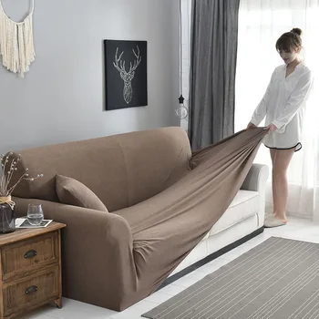 

Corduroy Sofa Cover thick Stripe Universal Couch Cover Slip-resistant Stretch Slipcovers 1/2/3/4-Seat Sofa Cover for living room
