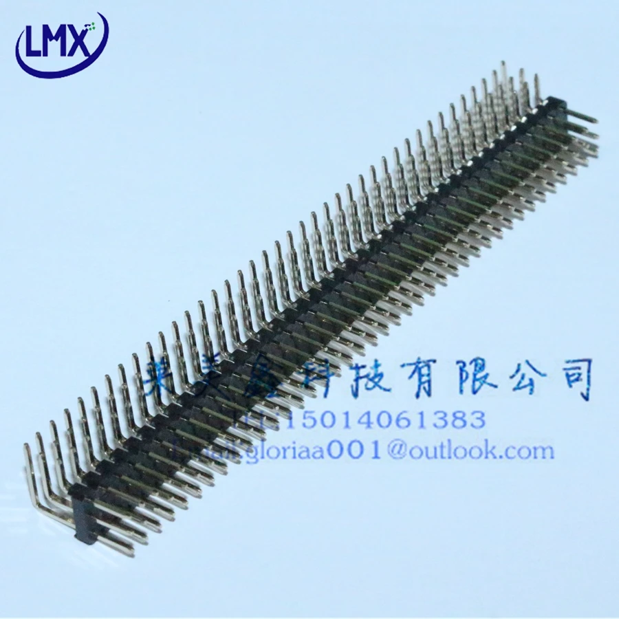 3x40 Pin 2.54mm Triple Row Male Header - Pack Of 5 Straight Headers For Electronics Projects