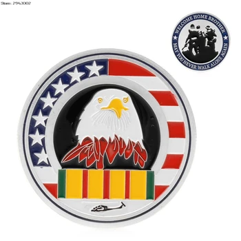 

Welcome Home Brother Silver Plated Commemorative Challenge Coin Art Collectible