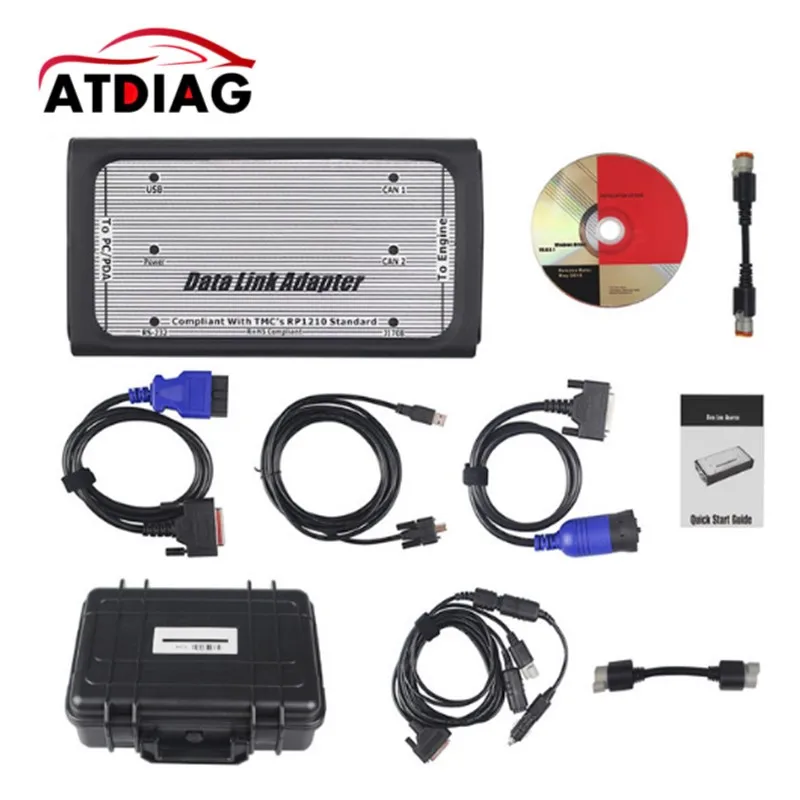 

INLINE 6 Data Link Adapter Heavy Duty Diagnostic Tool Scanner Full 8 cable Truck Diagnostic interface inline6 DHL FREE