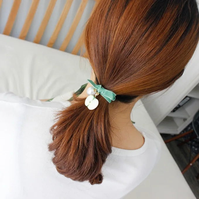 Лента для волос с фруктами резиновая повязка на голову веревка с бантом лента для волос головной убор аксессуары для волос