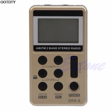 Мини Портативный AM/FM 2 группы Цифровая настройка стереорадиоприемник+ для разъема для наушников, DC 5 V-L060 Новинка; Лидер продаж