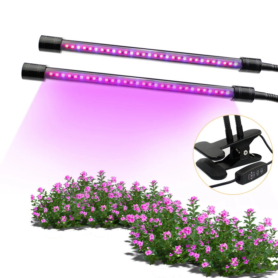 

20W LED Grow Light Full Spectrum for Indoor Plants Veg and Flower Timing Dimmable Growing Lamp Light Bulbs for Seedling
