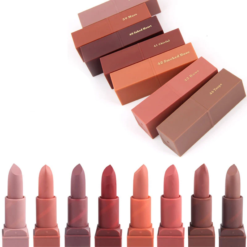 Miss Rose Matte Lipsticks 8 Colors Makeup Red Color Lip Lipstick Lips Waterproof Cosmetics Beauty |