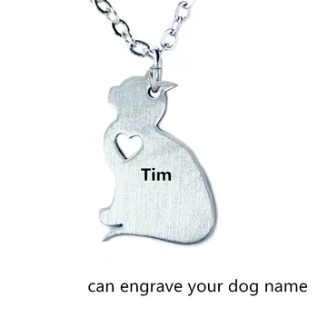 

New Fashion Stainless Steel Pet Jewelry ,Cartoon Cat Pendant Necklace Stainless Steel , Can Engrave Cat Name on it