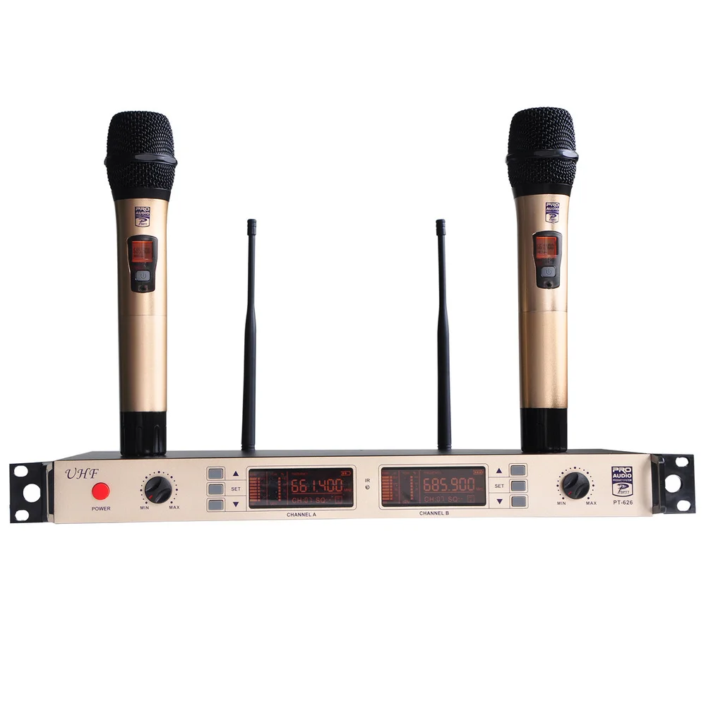 

Dual Way Digital Pilot Antenna Diversity IR UHF Wireless Microphone System Handheld Transmitter Karoke KTV Party Dynamic Mic