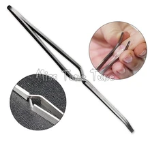 1 pçs acrílico prego moldar pinças de aço inoxidável multi-funcional prego clipe c curva pincher strass picker ferramenta
