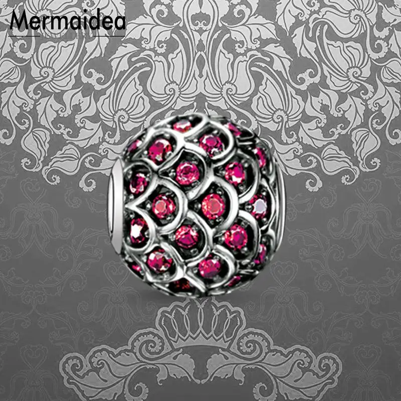 

DIY Beads Koi Red Fish Charm 5mm Hole Fashion Silver Jewelry Trendy Gift For Women Girl Fit Bracelets Necklace Choker 2019 New