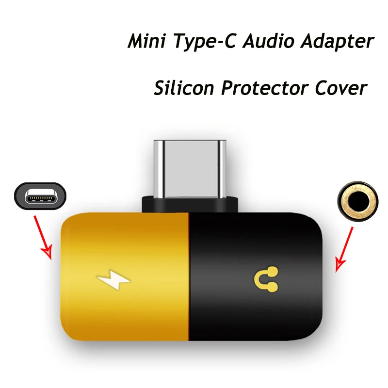 

Capsule Pill Shape Fast Charging type c to Earphone 3.5mm Audio Cable Charger Adapter for xiaomi 6 6x 8 SE Samsung S8 S9 NOTE 9