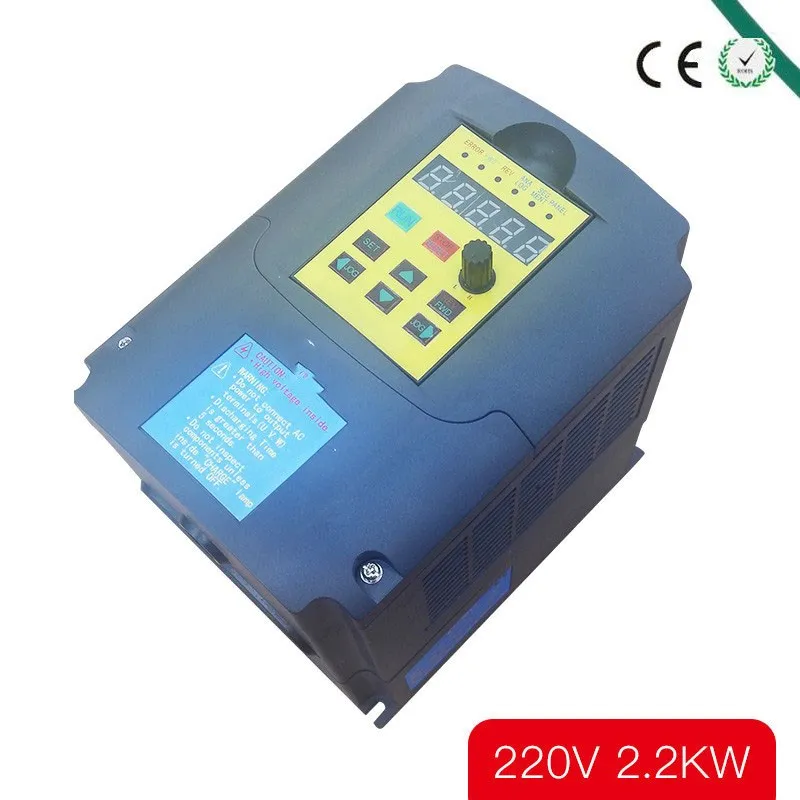 

CE CNC Spindle motor speed control 220v 2.2kw VFD Variable Frequency Drive VFD Inverter 1HP or 3HP Input 3HP frequency inverter