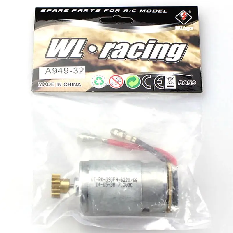 WLtoys A949-32 оригинальные запасные части 390 щеточный двигатель для RC 1/18 автомобилей