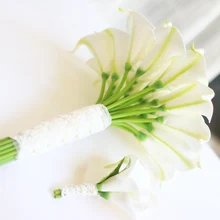 Белый букет невесты из искусственной кожи, кружевной жемчужный Свадебный букет невесты, букет невесты, цветные дополнительные букеты-муляжи декора