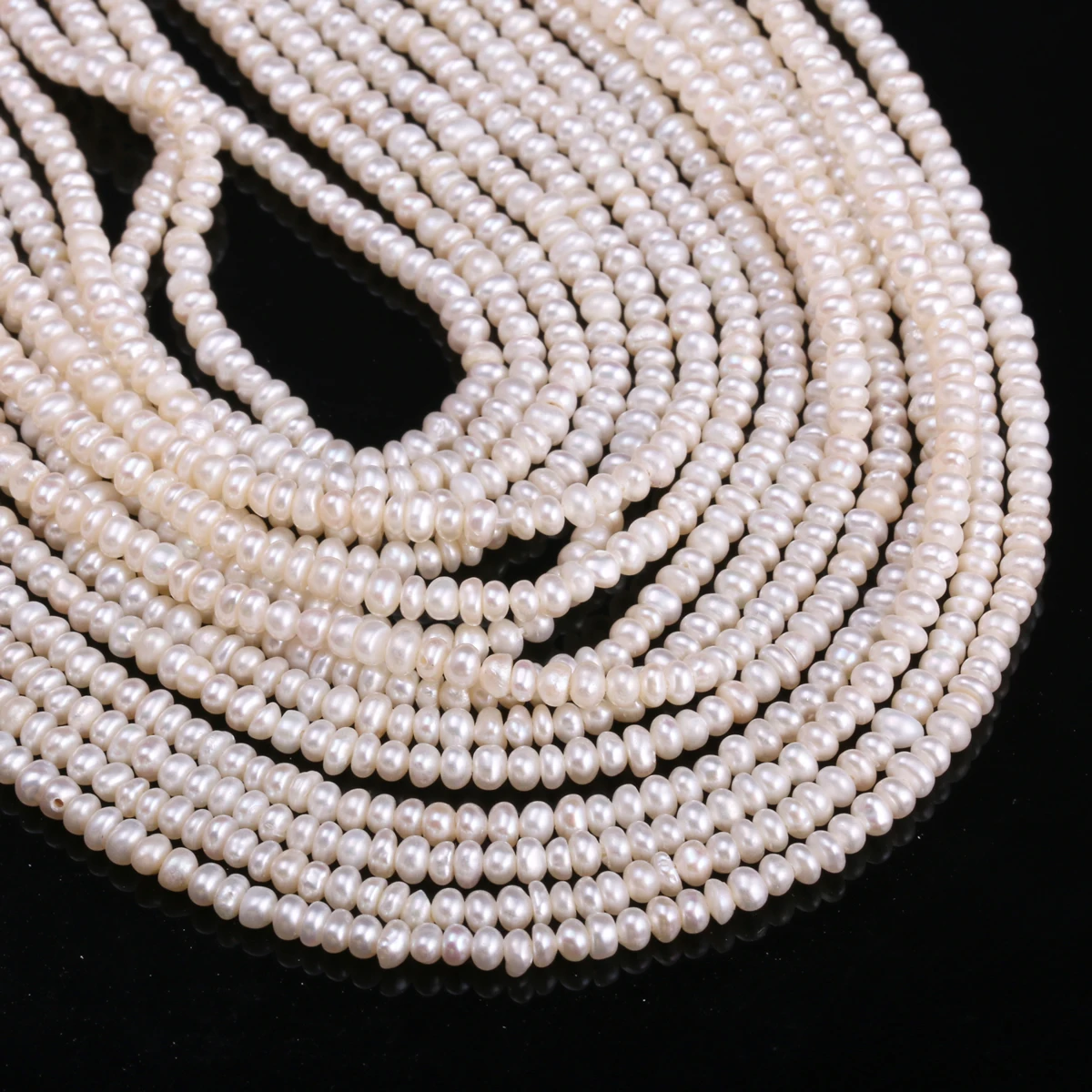 Natural Freshwater Cultured Pearls Beads Round 100 Natural Pearls For