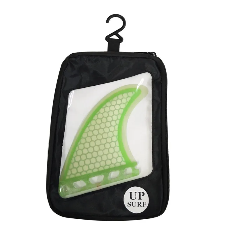 Quilhas плавник для серфинга G5 светло-зеленый сотовой стекловолокно Ласты с плавниками сумка доски для серфинга Fin серфинг M Размеры 3 предмета
