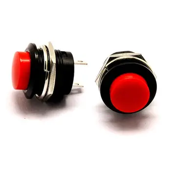 

Self-reset button switch button Jog switch R13-507 16MM red without lock switch