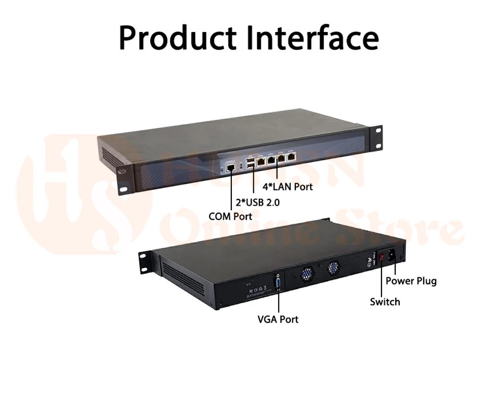 Firewall Mikrotik Pfsense Router PC N2600 HUNSN RS12 (09)