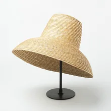 Новая популярная Солнцезащитная шляпа в форме лампы для женщин, летняя пляжная шляпа с большими широкими полями, Дамская соломенная шляпа с высоким берцем и защитой от ультрафиолета, Кепка для путешествий в стиле Дерби
