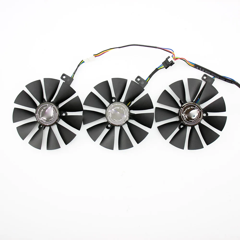 Skup FreeShipping T129215SH T129215SL 12V 0.30A rozmiar wentylatora 87mm 3 otwory dla ASUS ROG STRIX RTX 2070 O8G GAMING wentylator karty graficznej