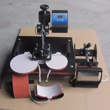 Discount New Design 5 In 1 Heat Transfer Machine Sublimation Heat Press Machine For Plate/Mug/Cap/TShirt /Phone case Etc