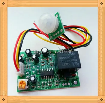 

Free Shipping!!! Human body sensing module / relay control output 12V / 12VDC high / low / infrared pyroelectric