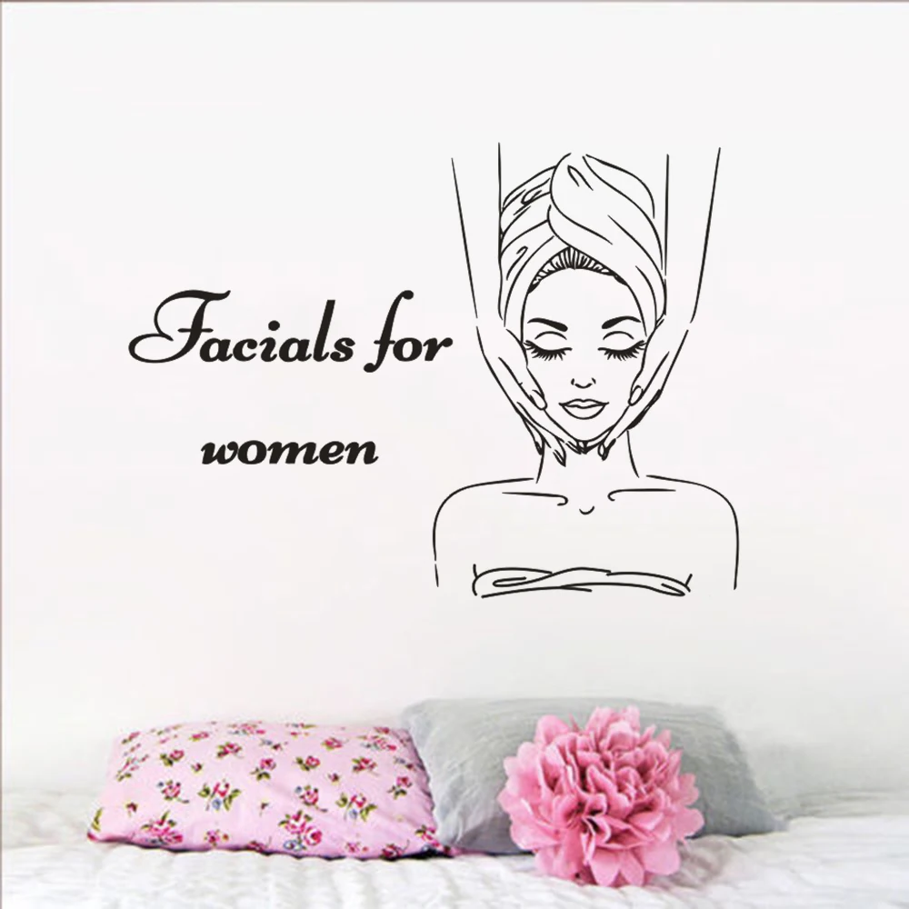 

Salon Wall Sticker Women Spa Store Wall Decal Beauty Salon Decor Body Vinyl Wall Art Sticker AY1131