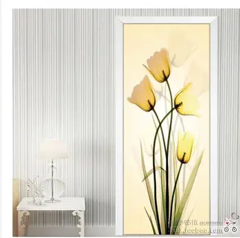 

Self-adhesive waterproof decorative door sticker cartoon sticker door door wooden door renovation painting bedroom wardrobe-4