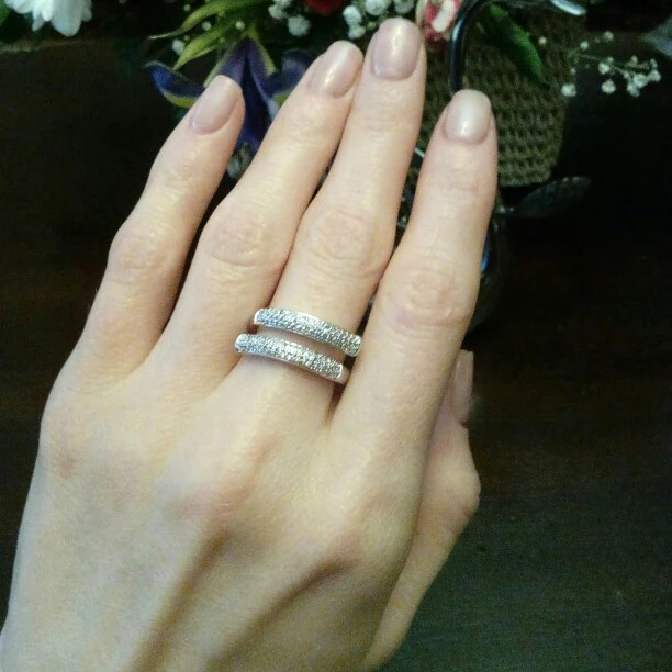UILZ красивые дизайнерские открытые кольца с кубическим цирконием для женщин, модные свадебные украшения UR228