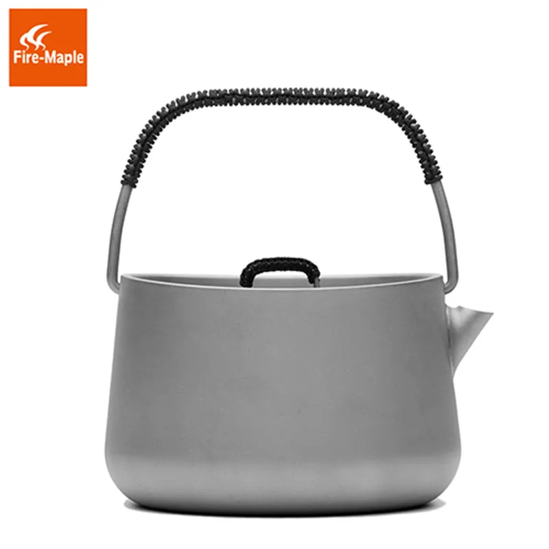

Fire Maple Bore Titanium Teapot Picnic 1L Coffee Tea Pot Ultralight Tea ceremony Outdoor Camping Kettle