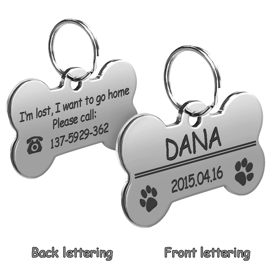 stainless steel dog tags for pets