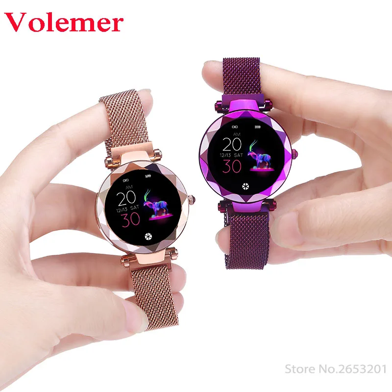 

Volemer Hi18 Smart Bracelet Heart Rate Blood Pressure Monitor IP67 Smart Watch For Women Girls Gifts Smart Band Fitness Tracker