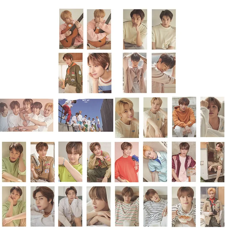 KPOP NCT коллективный альбом LOMO небольшие карты фото Фотокарта LOMO открытка-коробка