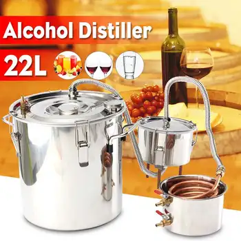 

20L Distiller Stainless Moonshine Alcohol Water Boiler Home Kitchen Brewing