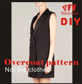 

Clothing DIY Overcoat Sewing Pattern Coat Sewing Template Cutting drawing BFY-39